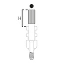 Tornillo Pilar de Impresión.Quickly Screws - Conexión Interna