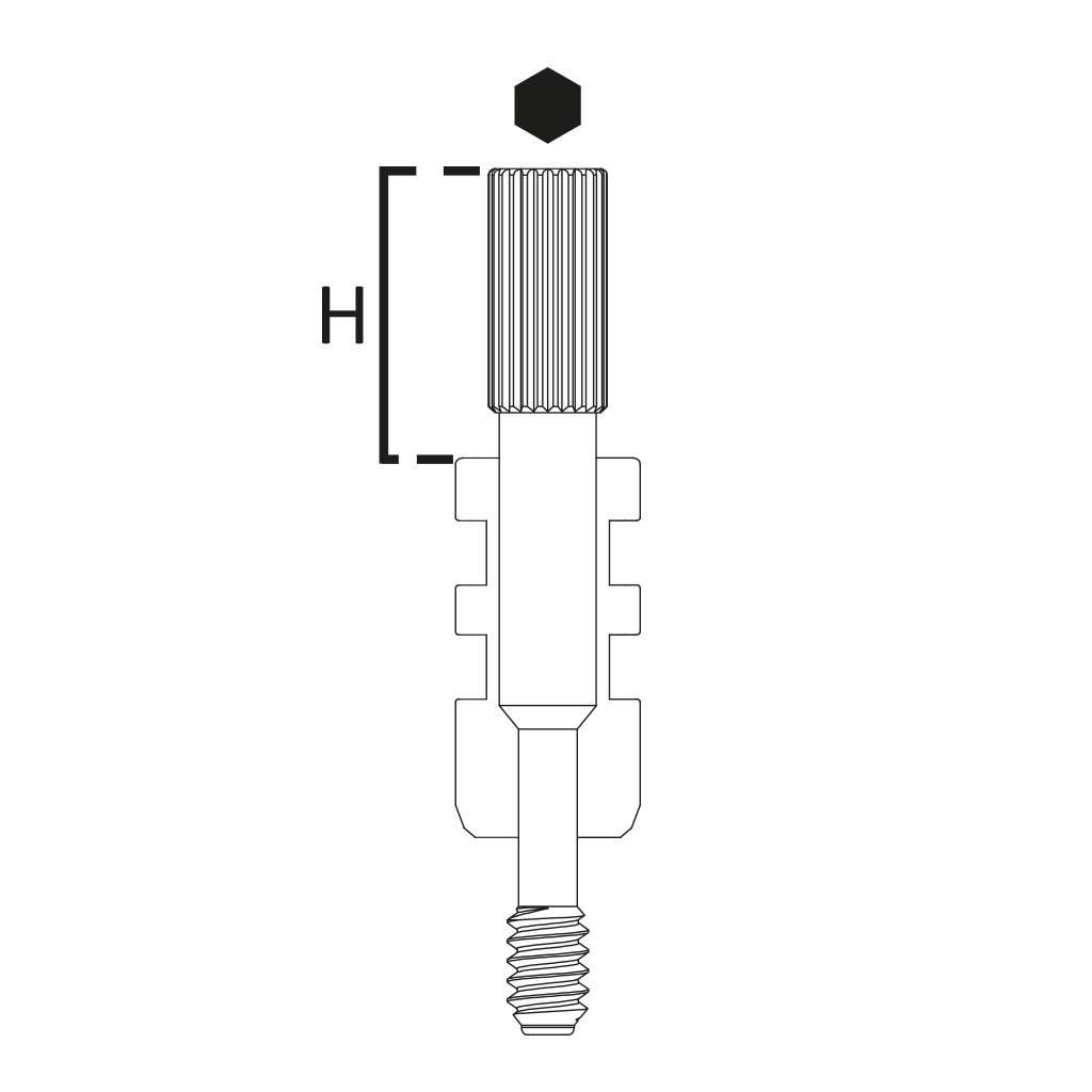 Tornillo Pilar de Impresión.Quickly Screws - Conexión Externa