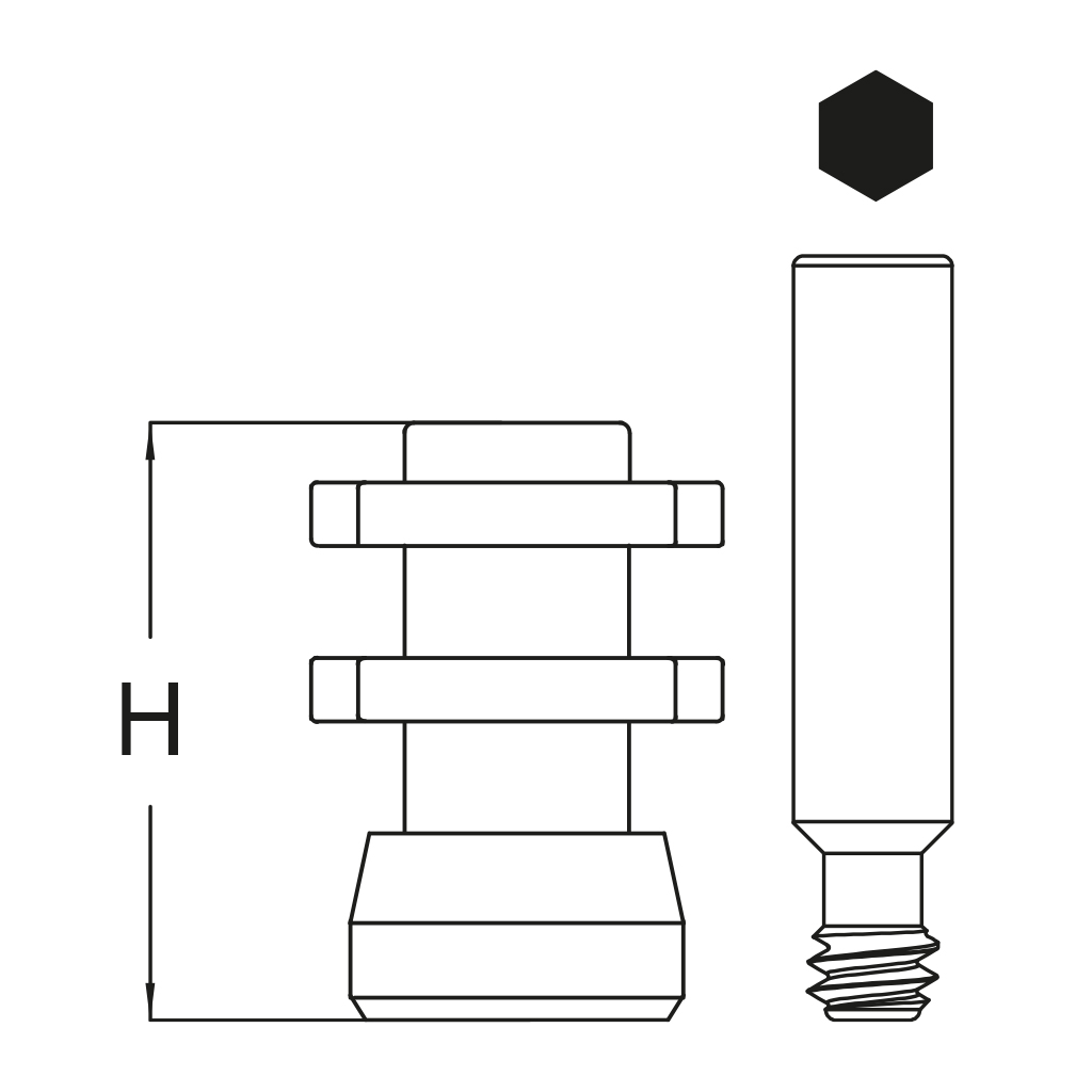 Pilar de Impresión + Tornillo